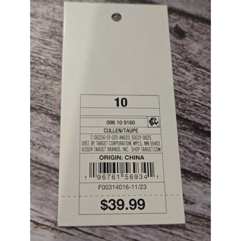 A New Day Women's Cullen Ankle Boots 88400977 Taupe Brown 10M NWT & Box (225) - Picture 3 of 9